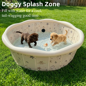 Kolam Bola Lipat Portabel Anti-Selip untuk Anak-Anak dan Anjing, Penggunaan Dalam & Luar Ruangan, Halaman Belakang - Product Image 1