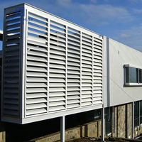 Lames de façade verticales en aluminium : Système d'ombrage architectural moderne pour projets commerciaux