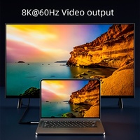 Câble USB4 DFX 240W 5A PD3.1 avec affichage numérique, 1M, 40 Gbps, cordon tressé, compatible TB4 avec E-Marker pour MacBook Pro, ASUS ROG Phone
