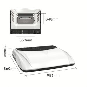 2025 nuovo 12v/24v elettrico AC Parking Cooler sul tetto aria condizionata Brushless ventilatore motore per camion furgoni autobus caravan - Product Image 4