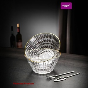 Cuenco con tapa transparente de gama alta, juego de té de Kung Fu, tazas modernas de cristal para uso en el hogar y la Oficina, jarra de agua ligera de lujo Premium - Product Image 4