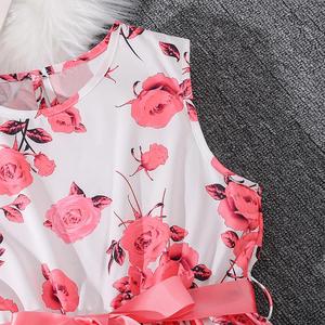 Ropa para Niñas, Primavera, Nuevo Vestido Estampado para Niñas Mayores, Abrigo de Manga Larga de Color Sólido, Traje a la Moda - Product Image 4
