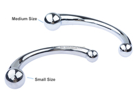 SacKnove Double Head G Spot Metal Butt Wand Massage Bdsm Bonsage Stick Prostate Massager Male Female Stimulator Anal Dildo Plug