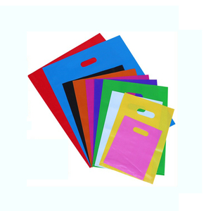 Custom Printed Die Cut Handle Plastic Shopping Bag
