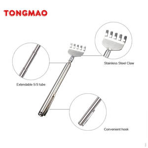 Tongmao tm1710 mini massageador corporal, extensível de aço inoxidável, telescópico, de mão, arranhador traseiro - Product Image 4
