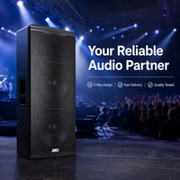 Speaker Profesional Pasif KP-215 Dual 15 Inch 900W AES 139dB Peak untuk Sistem Suara Restoran, Auditorium, dan Acara