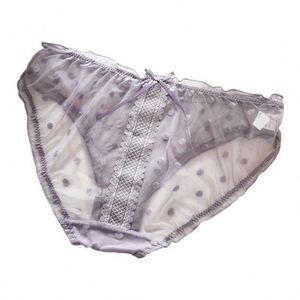 Cotton <strong>Fillet</strong> with Thin Ribbon Sexy Lace Panty - Product Image 1