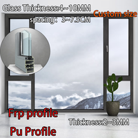 Proveedor y Fabricante de Ventanas de PU, Perfil de Fibra de Vidrio Pultruido FRP GRP, Perfil Estructural Ligero para Soporte de Plataformas