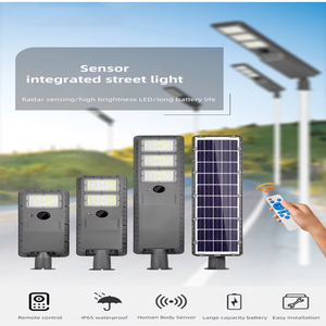 ไฟถนนโซลาร์เซลล์ LED อลูมิเนียม 200W IP65 กันน้ำ สำหรับภายนอกอาคาร โมดูลแสงสว่าง 5000K แสงเดย์ไลท์ ใช้งานได้ 12 ชั่วโมง - Product Image 4