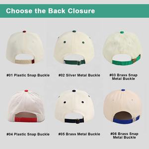 قبعة بيسبول مخصصة متعددة الألوان بلون فيروزي قطني Snapback للرجال مع تطريز ثلاثي الأبعاد - Product Image 4