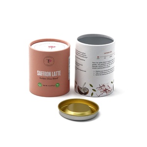 Envase de Cartón Biodegradable para Alimentos con Impresión Digital, Tubo Cilíndrico con Tapa de Aluminio - Product Image 4