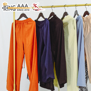 Pantalones Boyfriend KingAAA <span class=keywords><strong>de</strong></span> Moda Casual, <span class=keywords><strong>Ropa</strong></span> Usada <span class=keywords><strong>de</strong></span> Segunda Mano, Pantalones Anchos Casuales para Mujer - Product Image 5