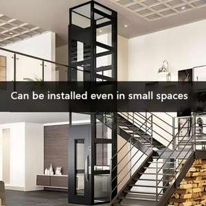 Elevador pequeño compacto para 2 personas en el hogar, precio asequible del sistema de 2 pisos del elevador del hogar - Product Image 2