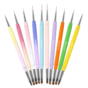 BQAN Outils de salon professionnels Double tête Nail Art Brush Liner Thin Builder Gel Brush Uv Gel Nail - Product Image 4