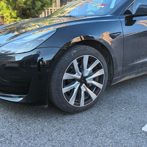 Cubierta de Rueda de <span class=keywords><strong>Coche</strong></span> Mejorada de ABS+PC de 18 Pulgadas para Tapacubos de Llanta de Tesla Model 3 19-23, Cubierta de Rueda de Rendimiento Mejorado - Product Image 5