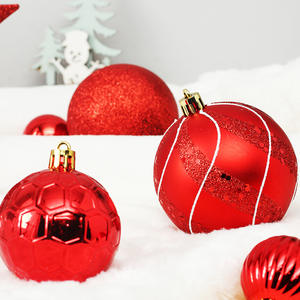 3-19cm Ensemble 87 Pcs Pvc Boîte Emballage Brillant Mat Or Boule Creuse Arbre De Noël Ornements Décoration Boule - Product Image 2