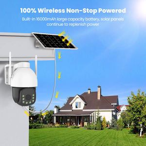 كاميرا مراقبة بدقة 4 ميجابكسل مع خاصية الكشف بالذكاء الاصطناعي، مقاومة للماء IP66، تعمل بتقنية الجيل الرابع، بطارية 16000 مللي أمبير، لوحة شمسية 36 واط، رؤية ليلية ملونة، كشف الحركة، اتصال صوتي ثنائي الاتجاه، بطاقة ذاكرة - Product Image 2