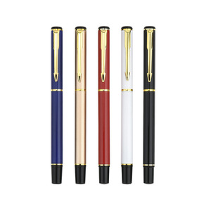 Metal Ballpoint <b>Pen</b> Custom Logo Silk Screen Printing Corporate Gift Promotion <b>Pen</b> Black <b>Refill</b> China Made - Product Image 5