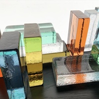 Bloc de verre pour la décoration de bâtiments, brique de verre cristalline