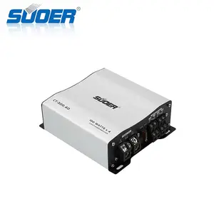 Suoer CT-300.4D-U薄型スキニーカーアンプ4チャンネル1000ワット最大パワークラスDカーオーディオアンプ