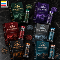 3ml 10ml Fläschchen-Verpackungsbox mit Eigenem Logo Mattschwarzer Papier-Faltkarton für Forschungslabor-Glasflaschen