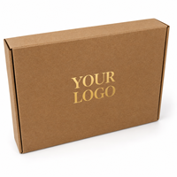 Boîte d'expédition certifiée Cailyn pour vêtements et articles en fourrure - Dossiers personnalisés avec estampage à chaud doré, revêtement UV et impression de logo en relief