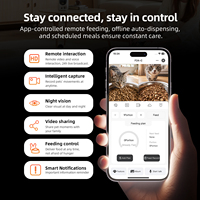 Distributeur automatique intelligent surélevé pour animaux de compagnie 6L avec bol incliné à 5 degrés pour réduire la fatigue du cou et favoriser une posture saine, contrôle par application, OEM