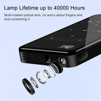 Proyektor Mini Portabel DLP Short Throw P09 Terbaru, Video Android Home Theater, Proyektor 4k, Pocket Beamer