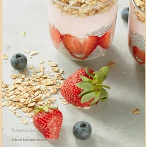 Farina d'avena istantanea pronta per la colazione di farina d'avena pura con aggiunta di zucchero cotto farina d'avena grandi pezzi di materie prime personalizzate - Product Image 6