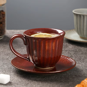 Ensemble de tasses à thé en céramique chinoise européenne de luxe en gros avec soucoupe, 17 pièces, style Reine de Saba, théière et tasses, boîte cadeau - Product Image 3
