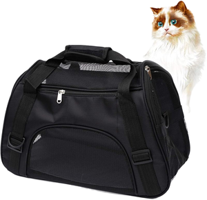 Sac de transport pour animaux de compagnie approuvé par la compagnie aérienne Soft-Sided Pet Carrier Cats Dogs Puppy Comfort Portable Foldable Pet Bag - Product Image 1