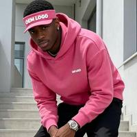 Hoodie personnalisé de style actuel, couleur unie, taille et design sur mesure, impression en relief, impression à la mousse.