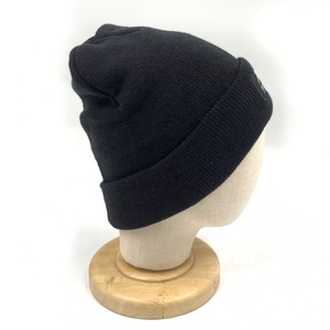 Sombrero de punto negro con logotipo bordado personalizado más vendido Gorro de invierno - Product Image 3
