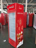 Réfrigérateur commercial à refroidissement direct par air, 318L, pour fruits et légumes, avec porte vitrée, réfrigérateur vertical