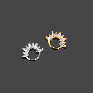 Orecchini a Cerchio con Zirconi a Forma di Farfalla e Cuore per Piercing all'Orecchio, Cartilagine, Helix, Daith, Conch, <span class=keywords><strong>Tragus</strong></span>, Gioielli da Donna, Idea Regalo - Product Image 4