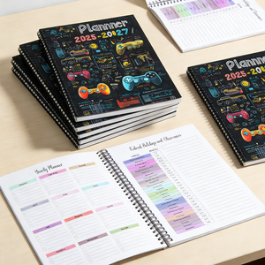 Agenda Personalizzabile con Piccolo MOQ 2025-2027, Planner Esecutivo con Copertina Rigida e <span class=keywords><strong>Spirale</strong></span>, Diario per Obiettivi per Scuola e Ufficio - Product Image 5