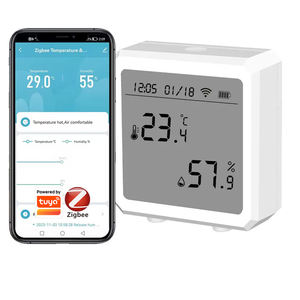 Sensor de Temperatura y Humedad Zigbee Tuya ZB-195, Higrómetro, Termómetro, Hogar Inteligente, Compatible con la Aplicación Smart Life y Alexa - Product Image 1