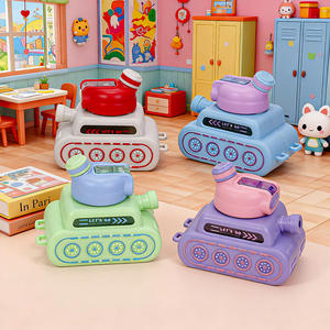 <span class=keywords><strong>Gourde</strong></span> enfant en plastique réutilisable sans BPA, grande capacité 800 ml, forme de chariot de dessin animé, avec paille, <span class=keywords><strong>pour</strong></span> l'école - Product Image 3