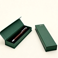Boîte cadeau magnétique personnalisée en usine avec laminage brillant, emballage pliable de luxe pour stylos, montres et colliers