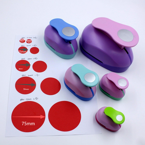 Plastic Circular Puncher Set DIY <b>Craft</b> <b>Tool</b> for Paper Crafting and Embossing with Multiple Sizes and Colors - Product Image 2