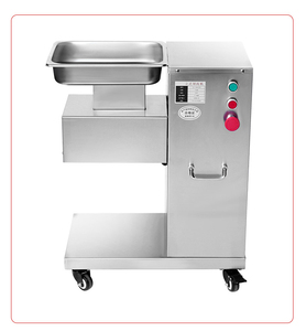 Food <b>Processing</b> <b>Machine</b> Vertical Type Electric <b>Meat</b> Cutting <b>Machine</b> Stainless Steel <b>Meat</b> Slicer <b>Machine</b> With Four Wheels - Product Image 1