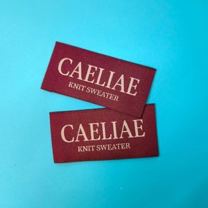 Étiquettes tissées en polyester écologiques haute densité personnalisées à pliure finale, pour vêtements, conception privée, petite taille, pour étiquettes d'entretien – Offre Spéciale - Product Image 3