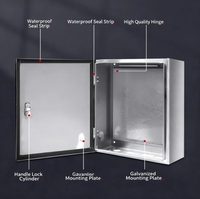 Boîtier de jonction en tôle d'acier métallique IP54, panneau de commande, armoire, enceintes, contrôle électronique étanche, distribution d'énergie industrielle