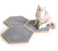 Meubles pour animaux de compagnie tendance : Griffoir modulaire mural pour chatons, ensemble de panneaux à griffer haut de gamme pour chats