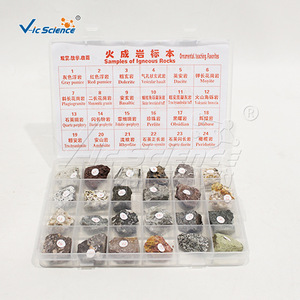 24 tipos de especímenes de rocas ignífugas, especímenes de rocas naturales de grado didáctico, para uso en laboratorios de geología de primaria. - Product Image 2