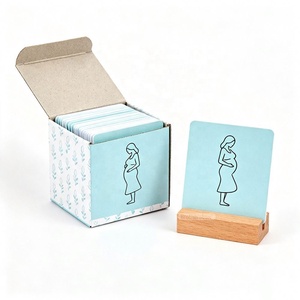 Tarjetas de Afirmación de Salud Mental con Frases Inspiradoras en Papel Mate Personalizadas OEM, Tarjetas de Reafirmación para Mujeres Embarazadas - Product Image 3
