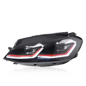 Nuovo gruppo faro 12V <span class=keywords><strong>LED</strong></span> per 13-17 Golf 7 luci diurne e indicatori di direzione fluenti temperatura colore 6000K - Product Image 2