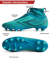 SAIFEINU ücretsiz örnek mikrofiber üst futbol ayakkabıları 28-45 boyutu oem odm kaliteli futbol cleat futbol çizmeler