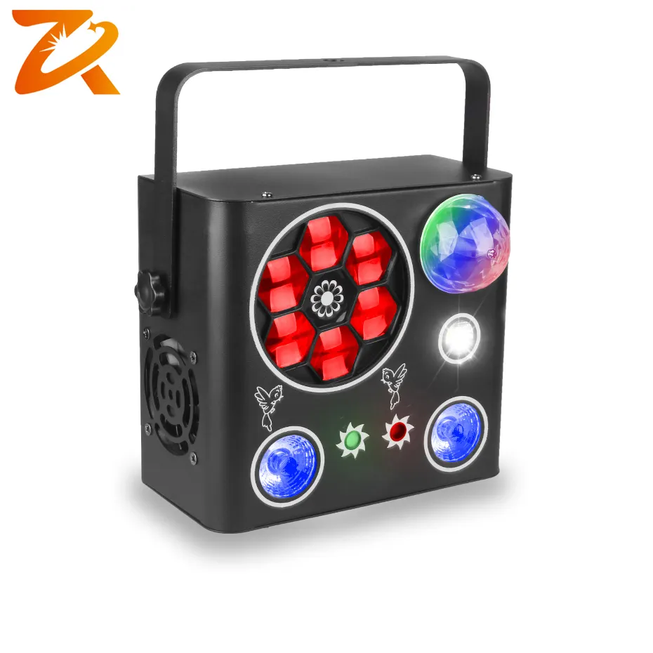 Pattern Dyeing Kaleidoscope Laser Stroboscopic Five In One stage lighting accessories for holiday Christmas Parties