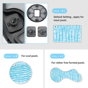 Aspirapolvere Robotico Portatile GLGW in ABS Senza Fili con Auto-Parcheggio per Piscine con Fondo Piatto - Product Image 3
